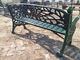 Outdoor Furniture Moose Metal Park Benches , Cast Iron Garden Chairs For Park